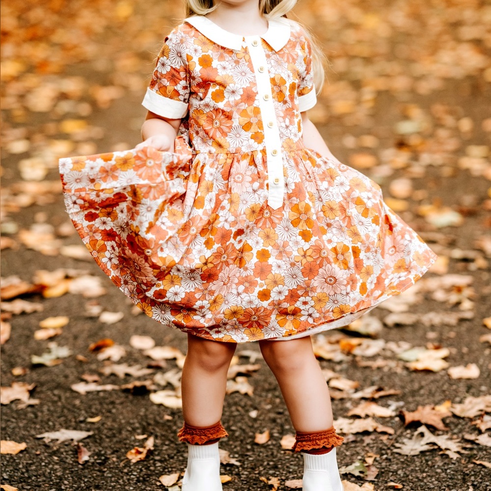 Cheeky Plum Floral Retro Dress size 6